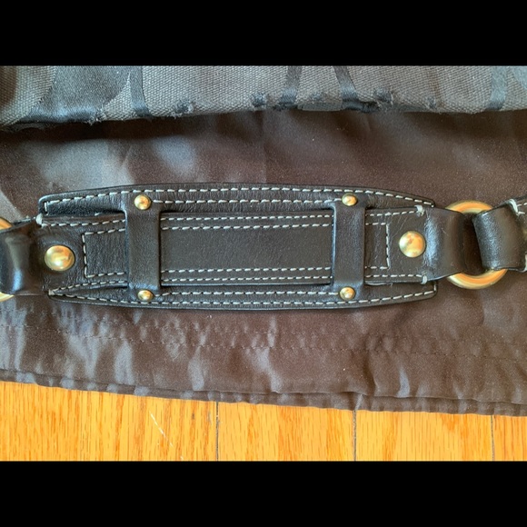 COACH Carly Signature Black Hobo Shoulder Handbag - Picture 4 of 5